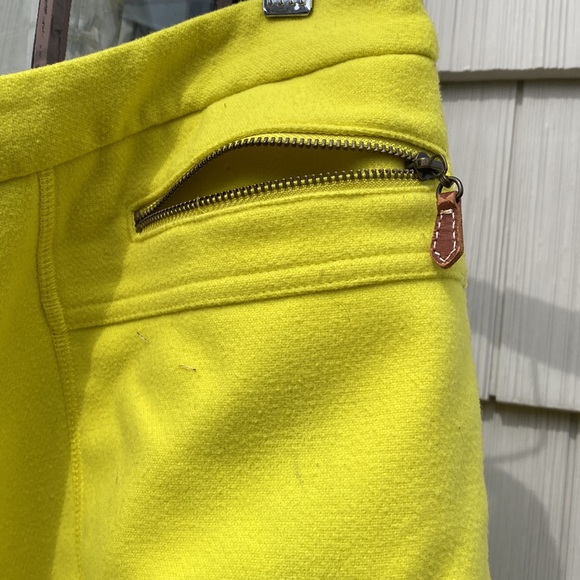 J Mclaughlin wool chartreuse colored skirt… size 14 - Picture 2 of 5